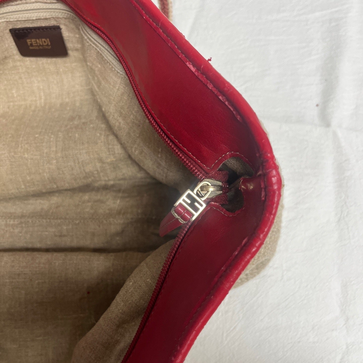 Fendi Red Shoulder Bag