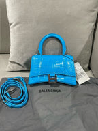 Balenciaga HOURGLASS Blue Crossbody 5928331LR6Y4624