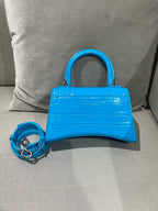 Balenciaga HOURGLASS Blue Crossbody 5928331LR6Y4624