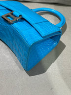 Balenciaga HOURGLASS Blue Crossbody 5928331LR6Y4624