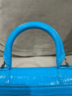 Balenciaga HOURGLASS Blue Crossbody 5928331LR6Y4624