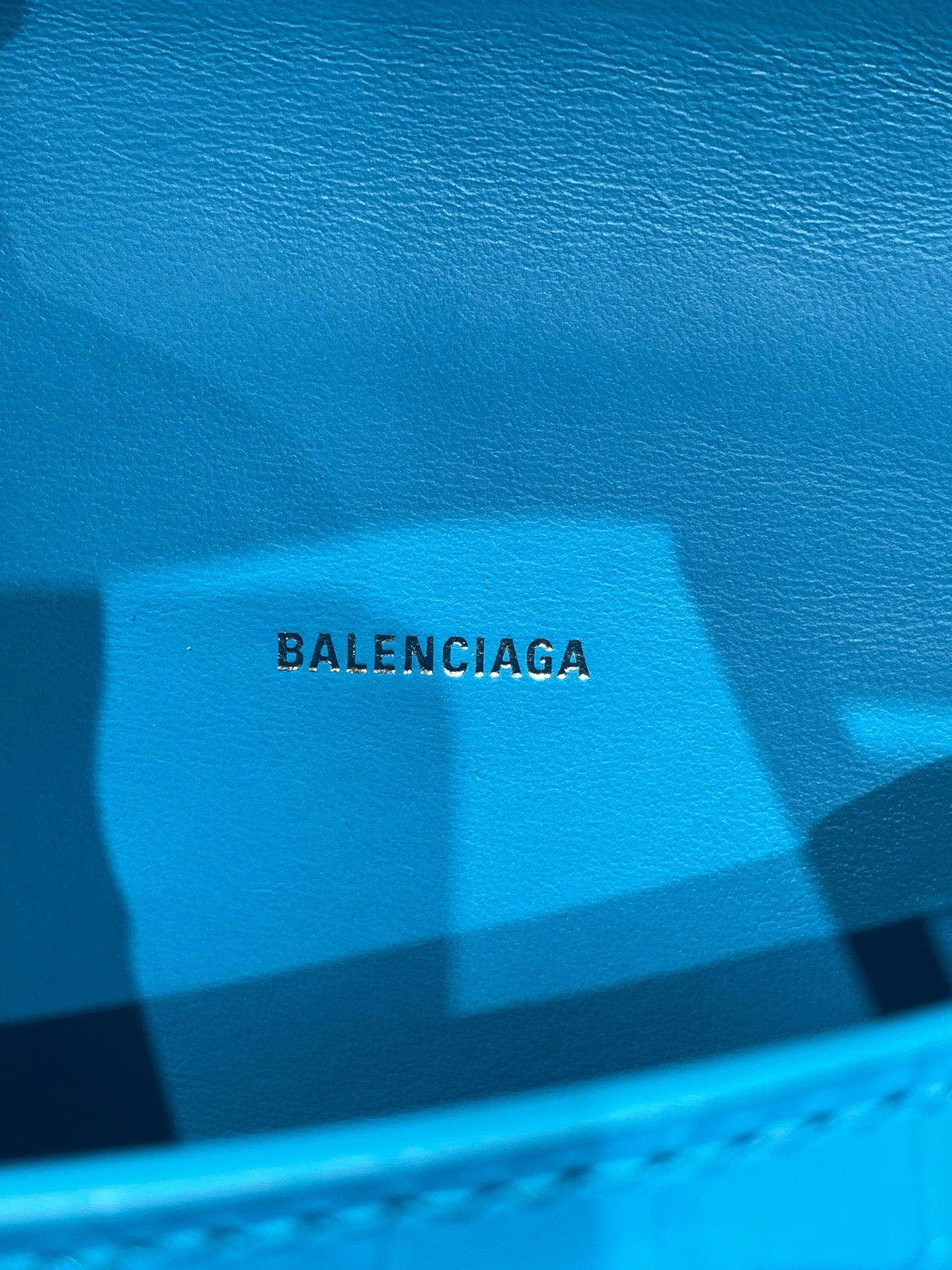 Balenciaga HOURGLASS Blue Crossbody 5928331LR6Y4624