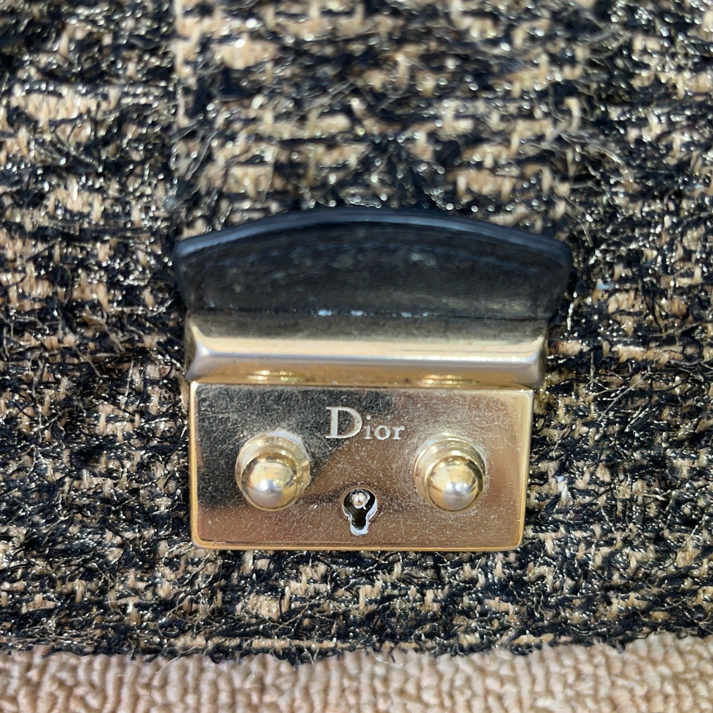 Dior Tweed Shoulder Bag