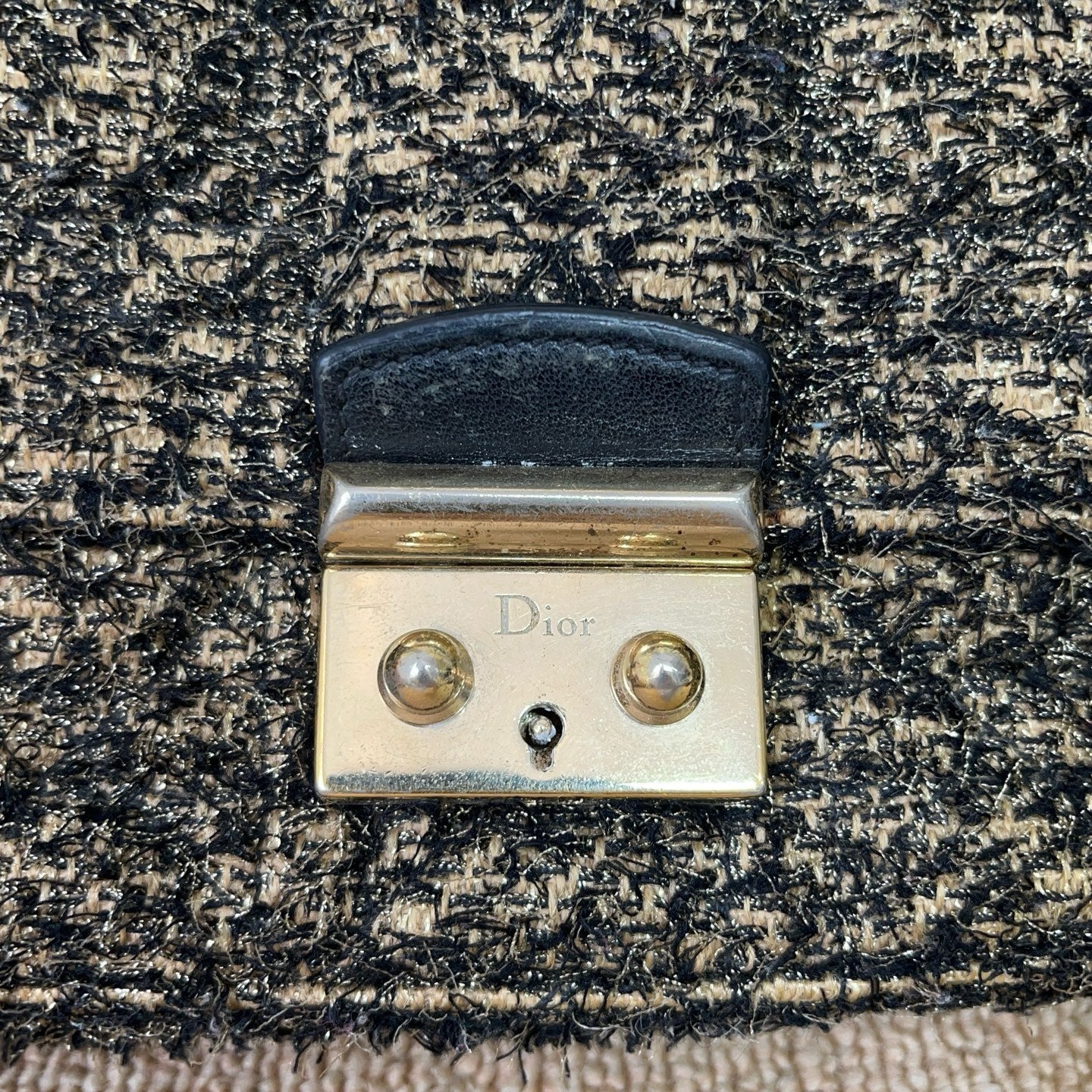 Dior Tweed Shoulder Bag