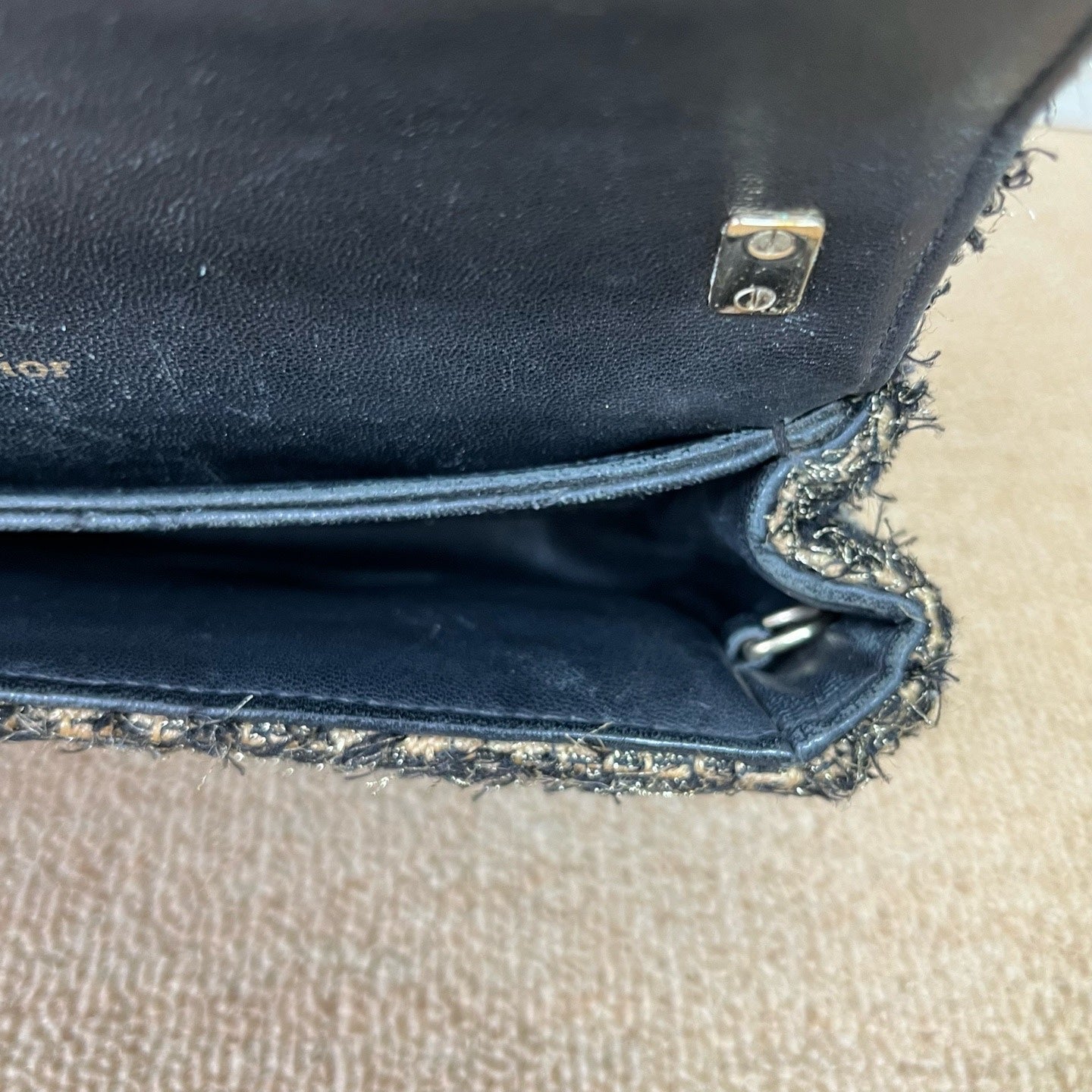 Dior Tweed Shoulder Bag