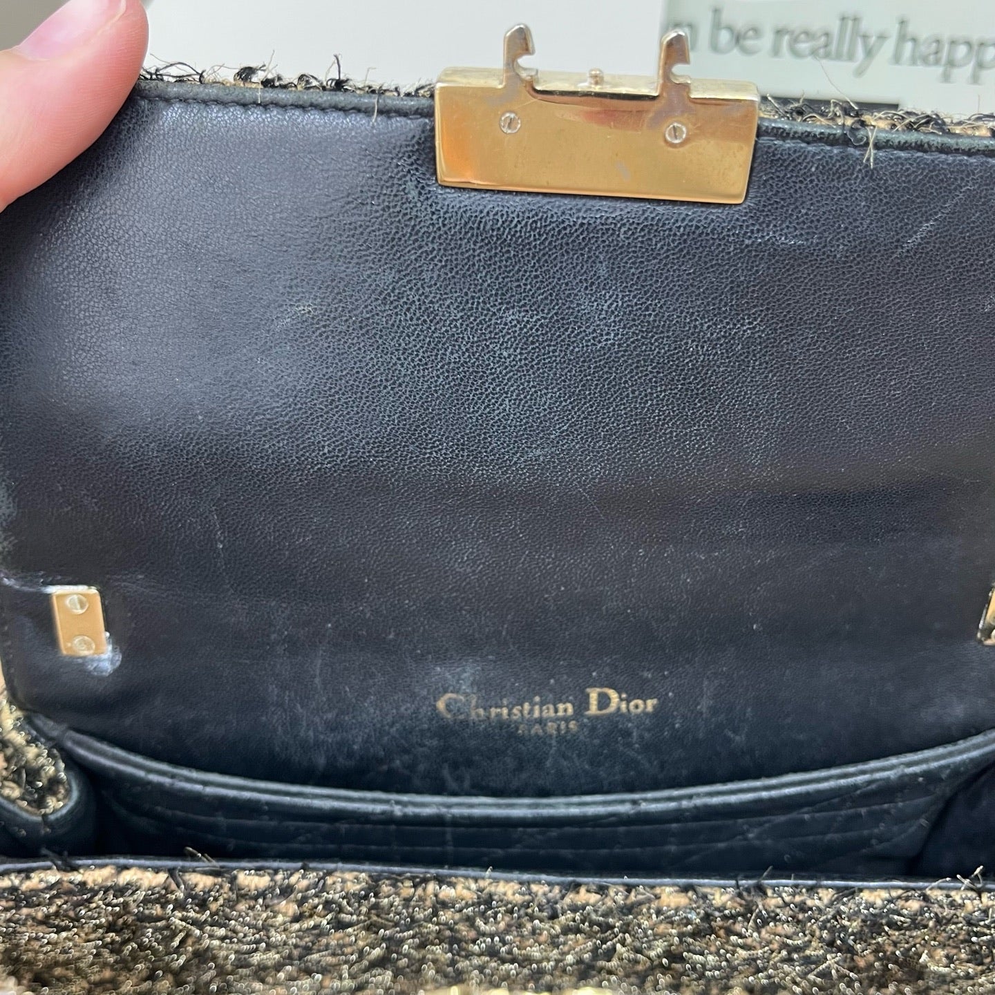 Dior Tweed Shoulder Bag
