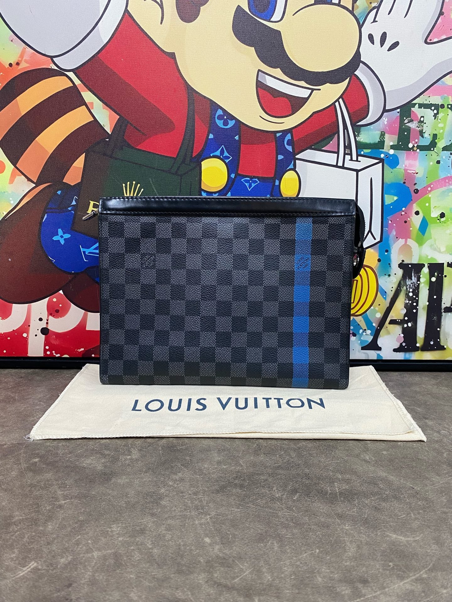 Louis Vuitton Blue Clutch