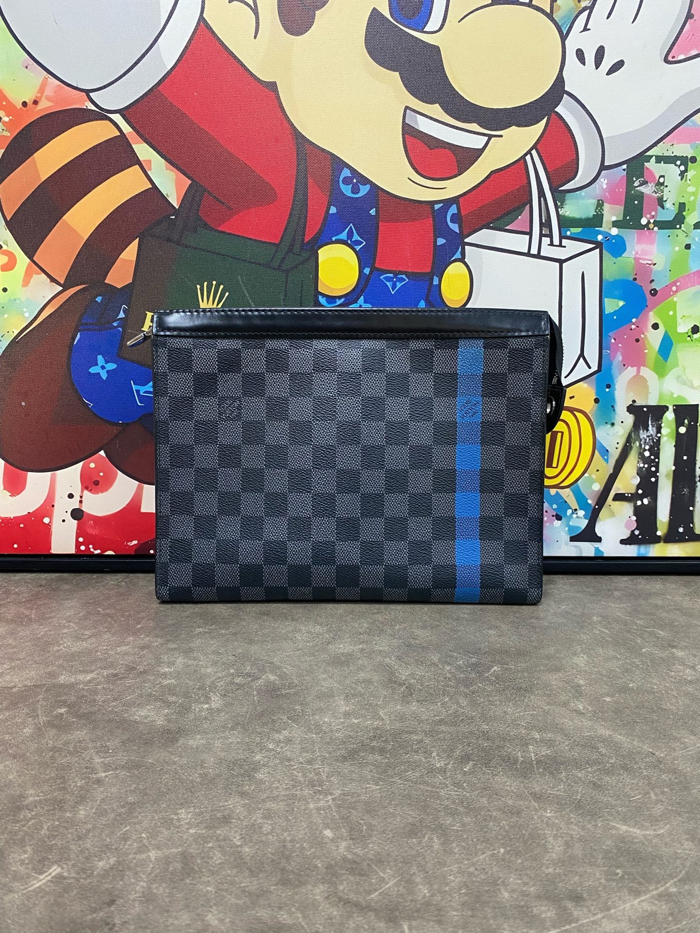 Louis Vuitton Blue Clutch