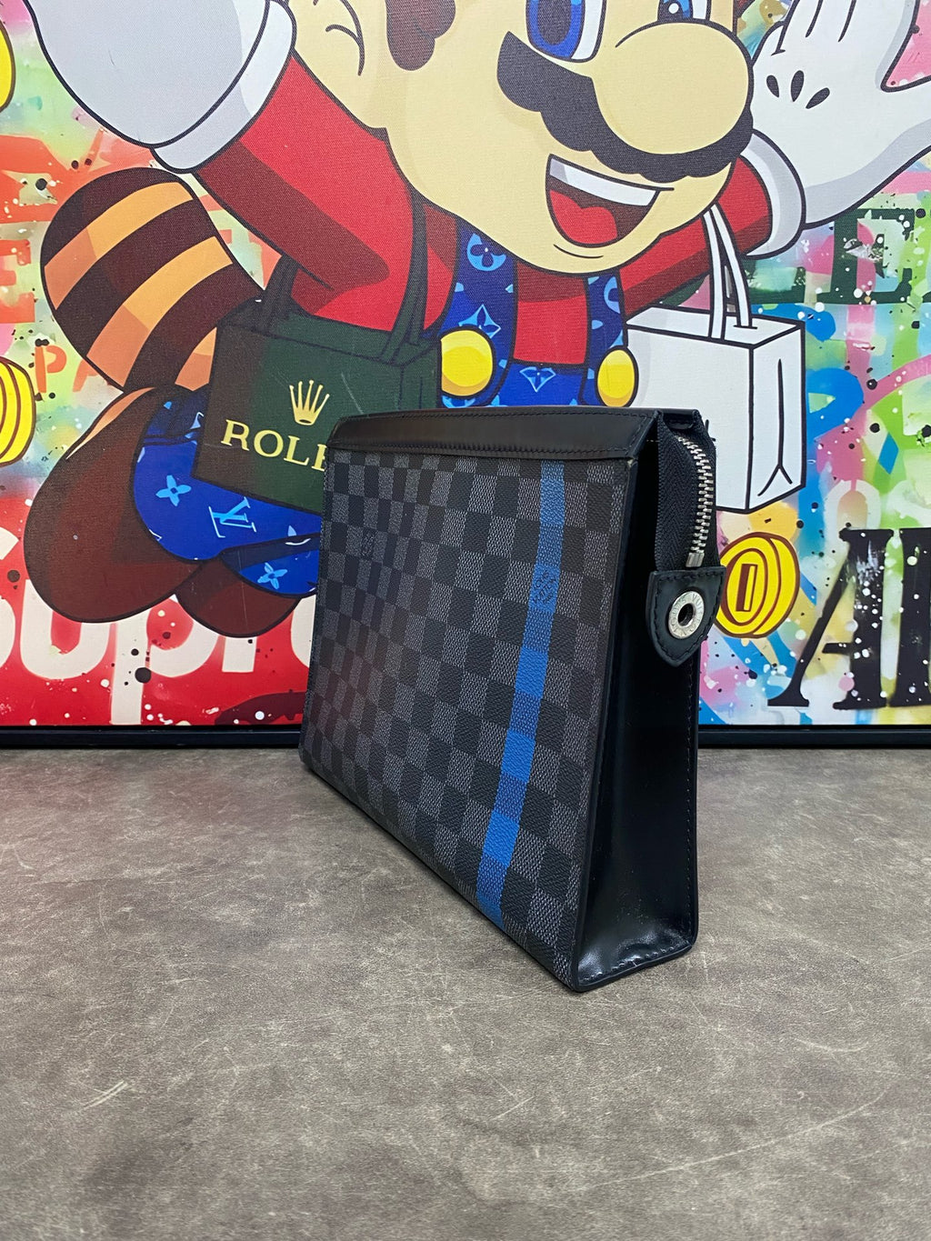Louis Vuitton Blue Clutch