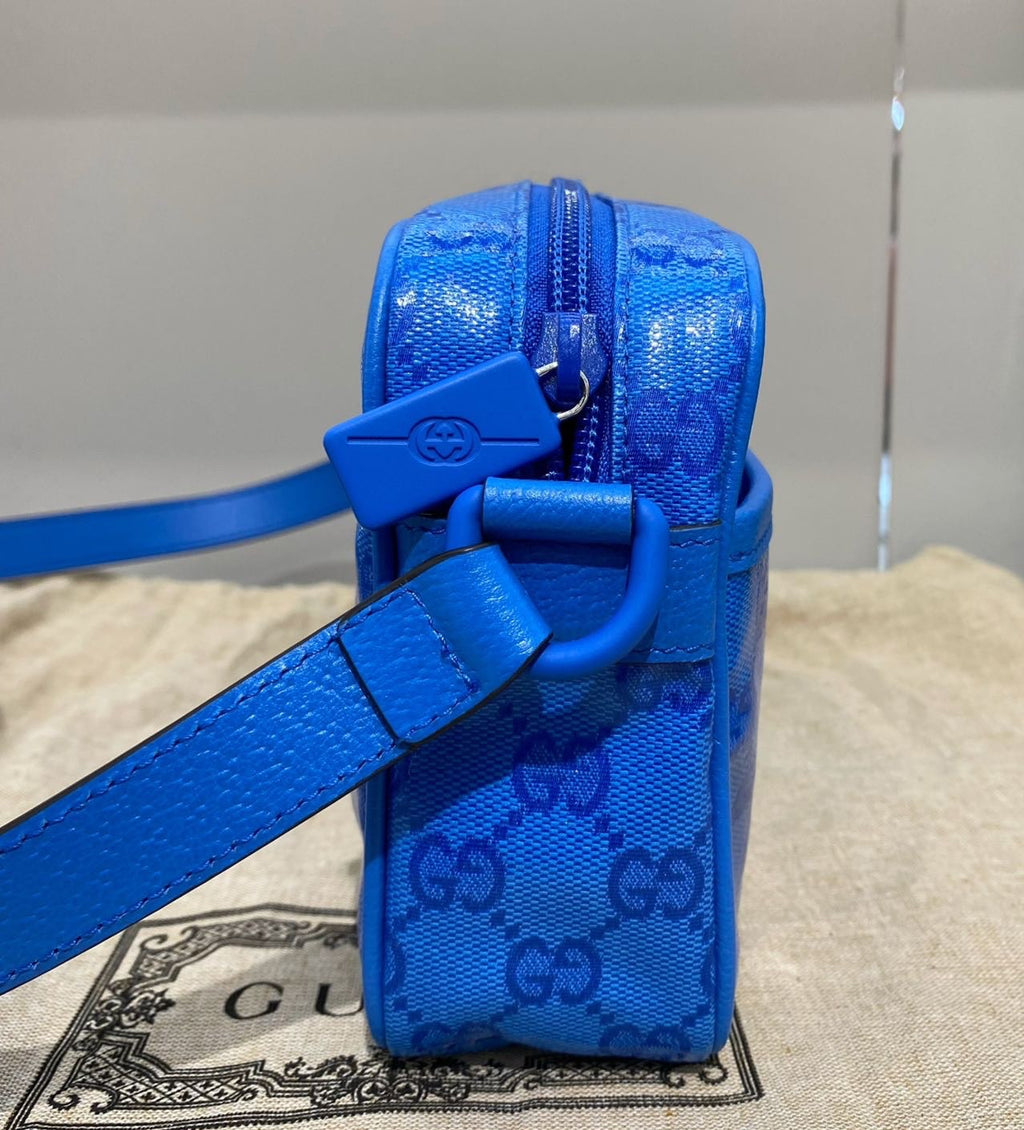 Gucci Shoulder bag Canvas Blue 760342FACK54344