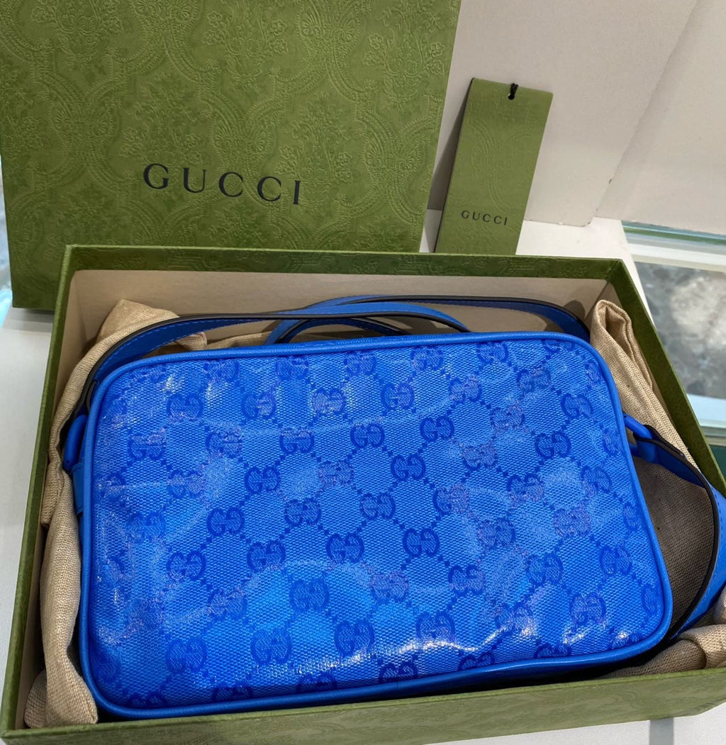 Gucci Shoulder bag Canvas Blue 760342FACK54344