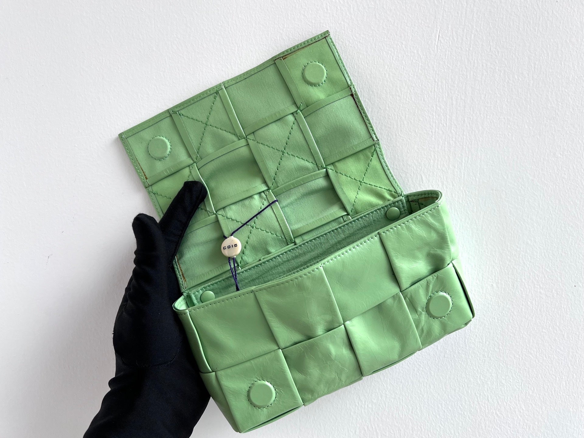 Bottega Veneta Green Crossbody
