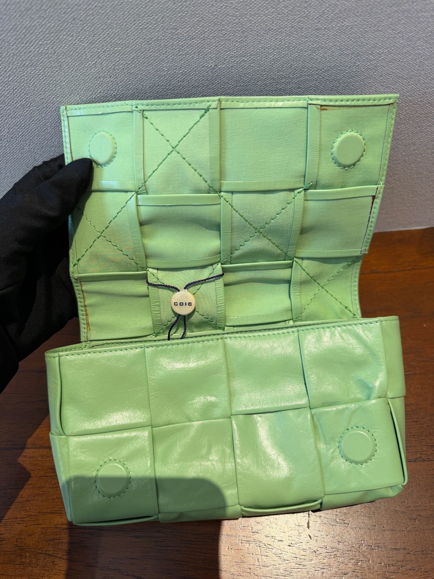 Bottega Veneta Green Crossbody
