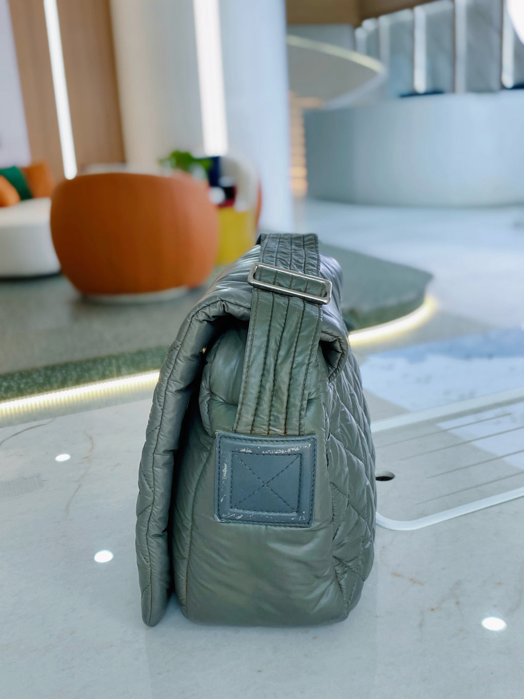 Chanel Green Messenger Bag