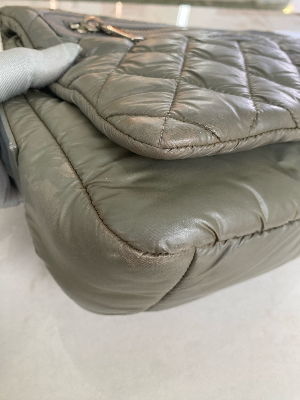 Chanel Green Messenger Bag