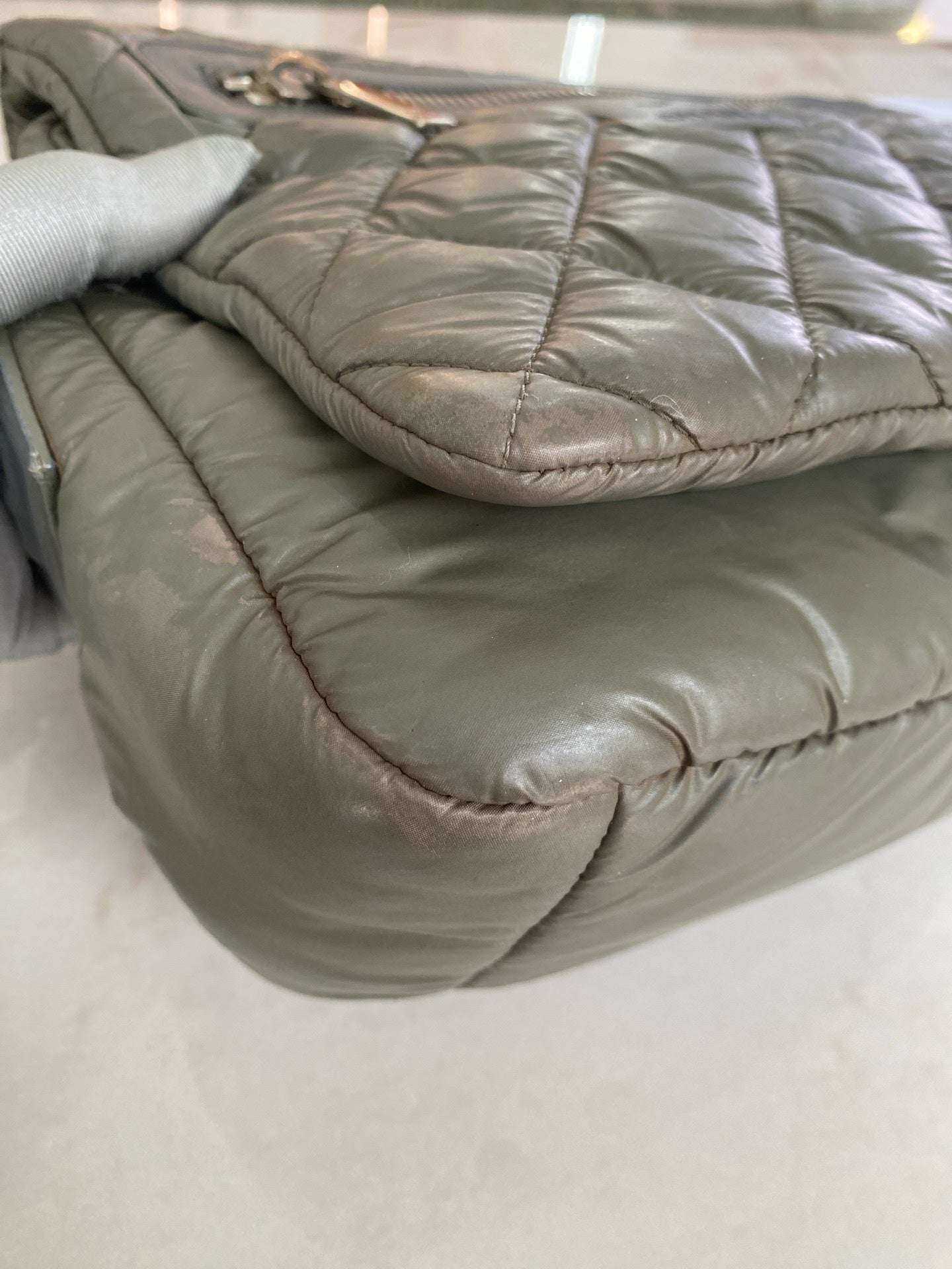 Chanel Green Messenger Bag