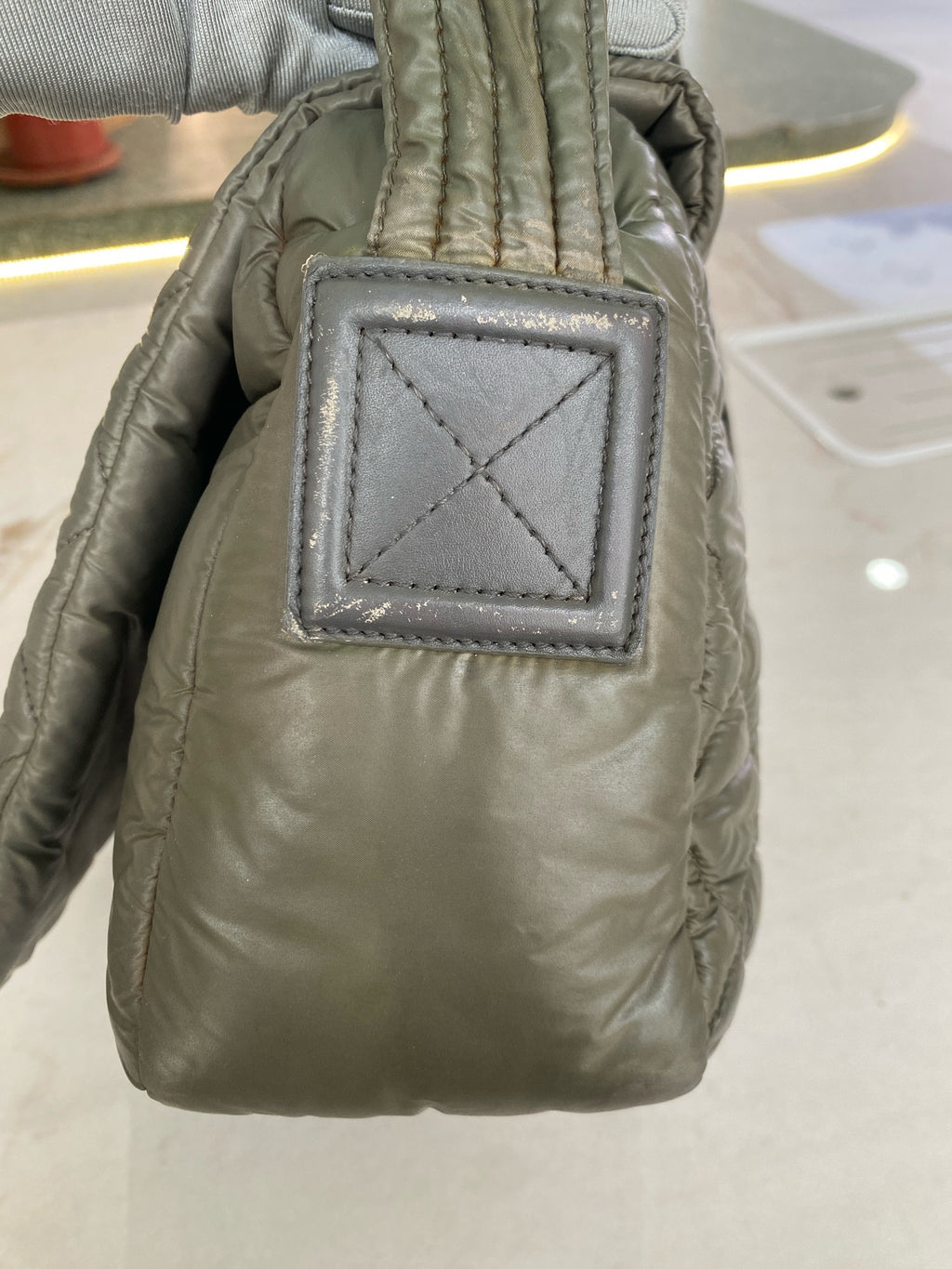 Chanel Green Messenger Bag
