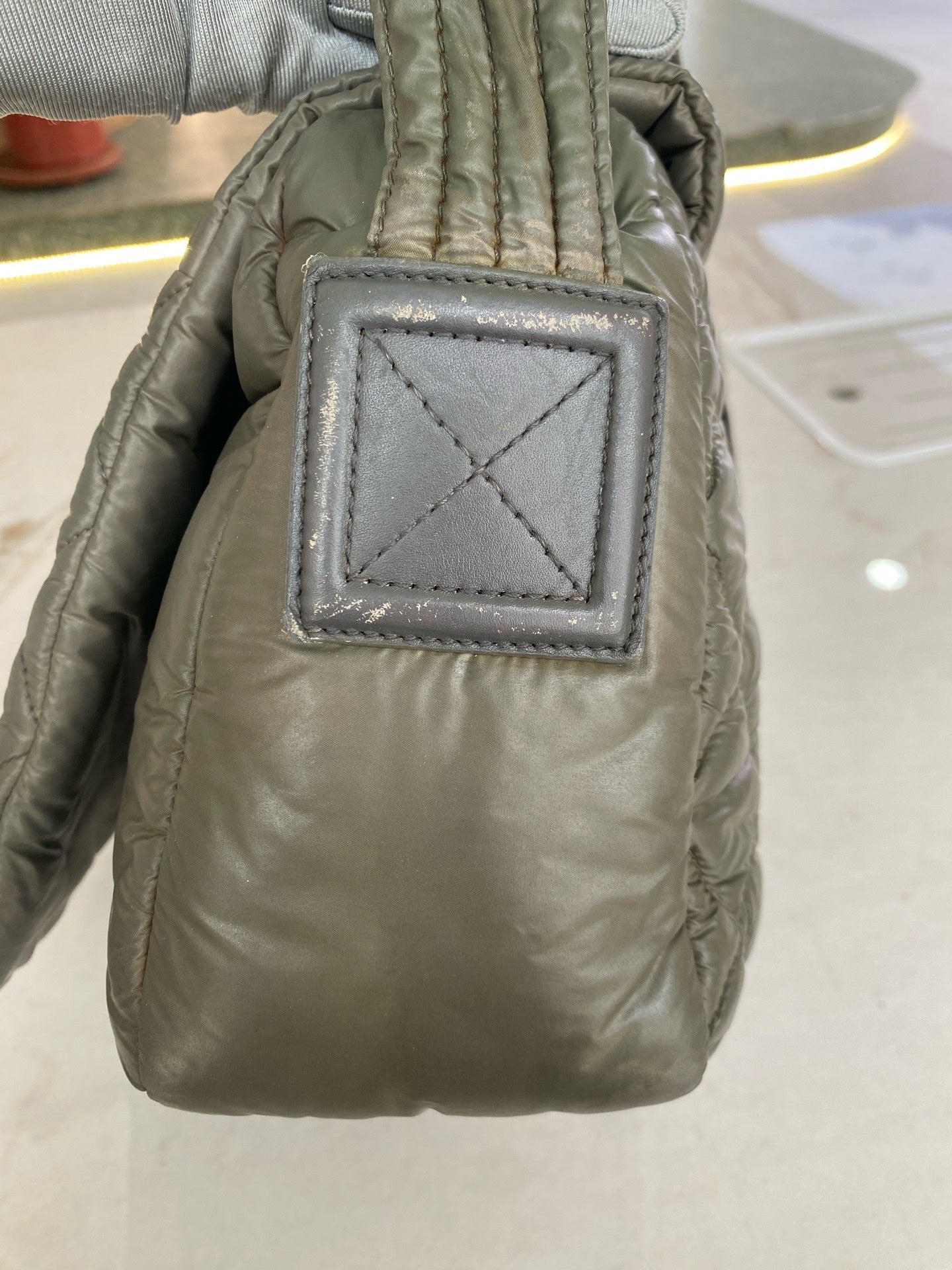 Chanel Green Messenger Bag