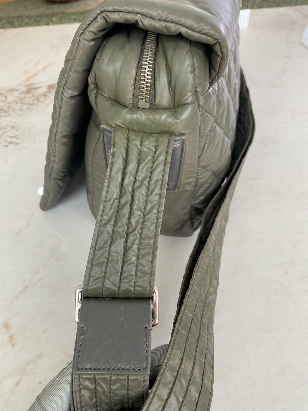 Chanel Green Messenger Bag