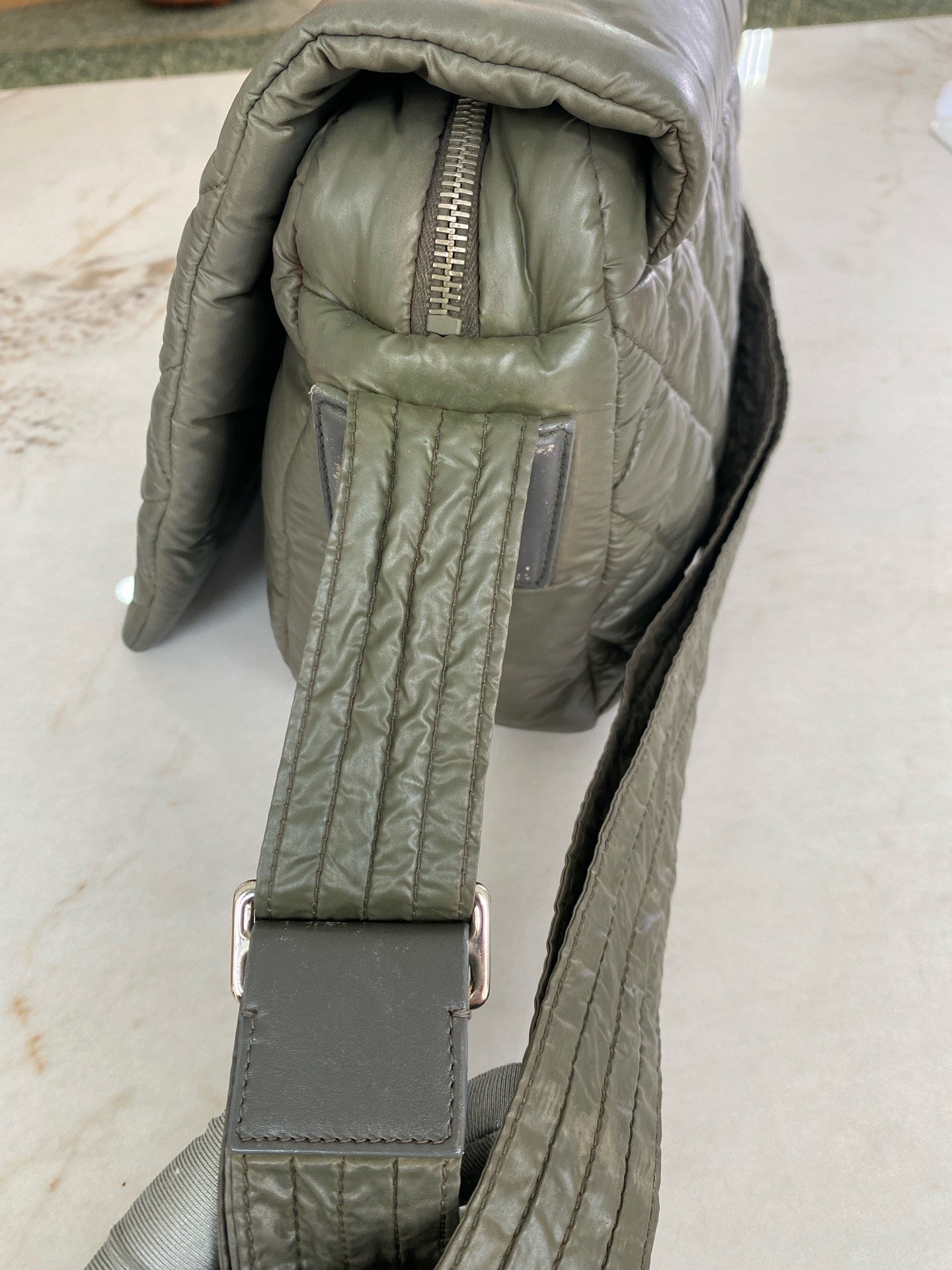 Chanel Green Messenger Bag