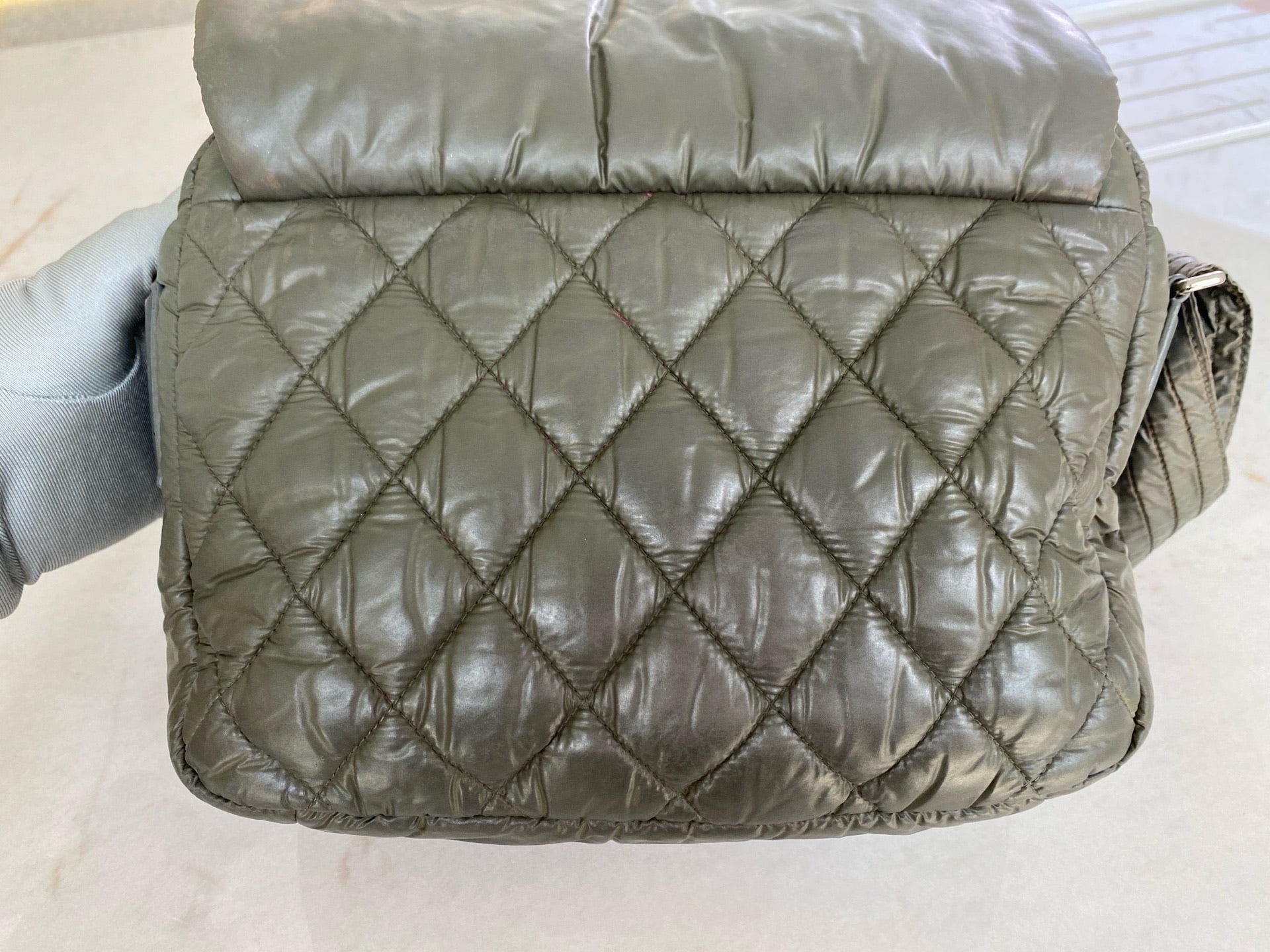 Chanel Green Messenger Bag
