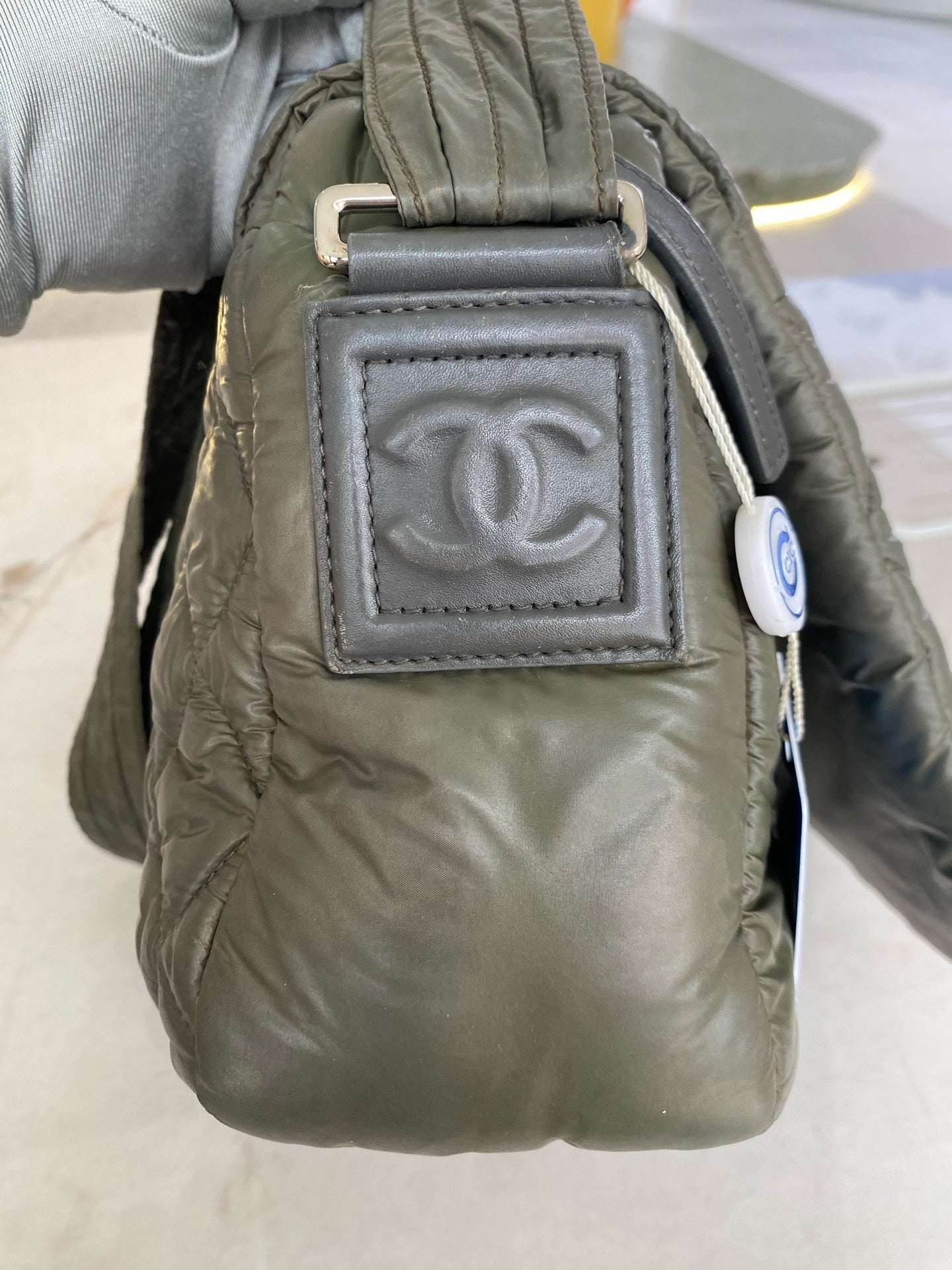 Chanel Green Messenger Bag