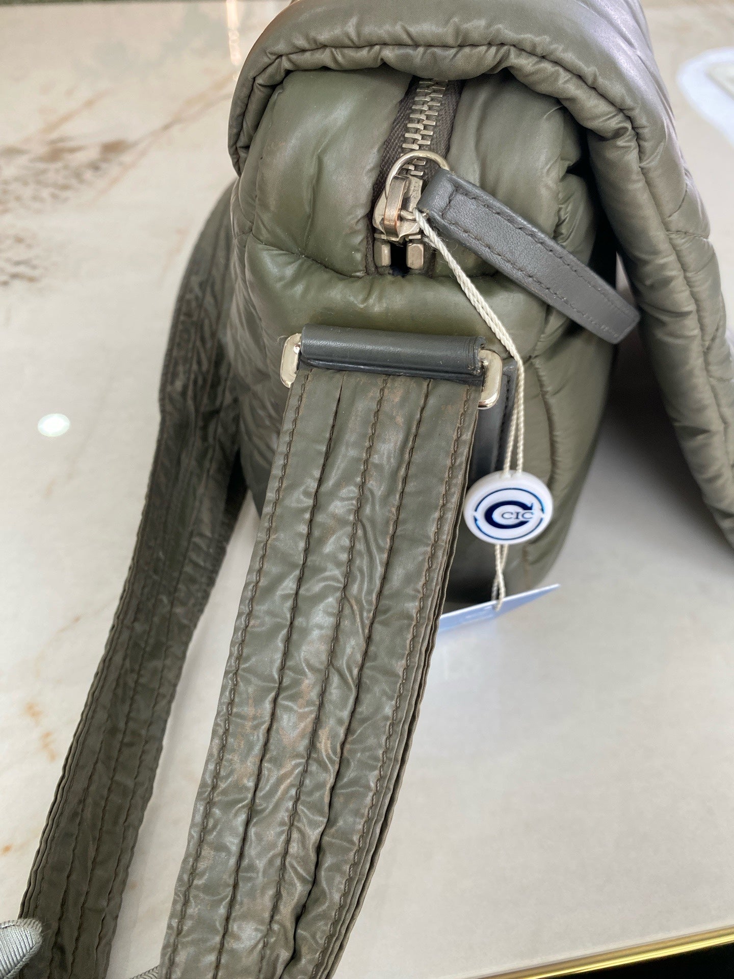 Chanel Green Messenger Bag