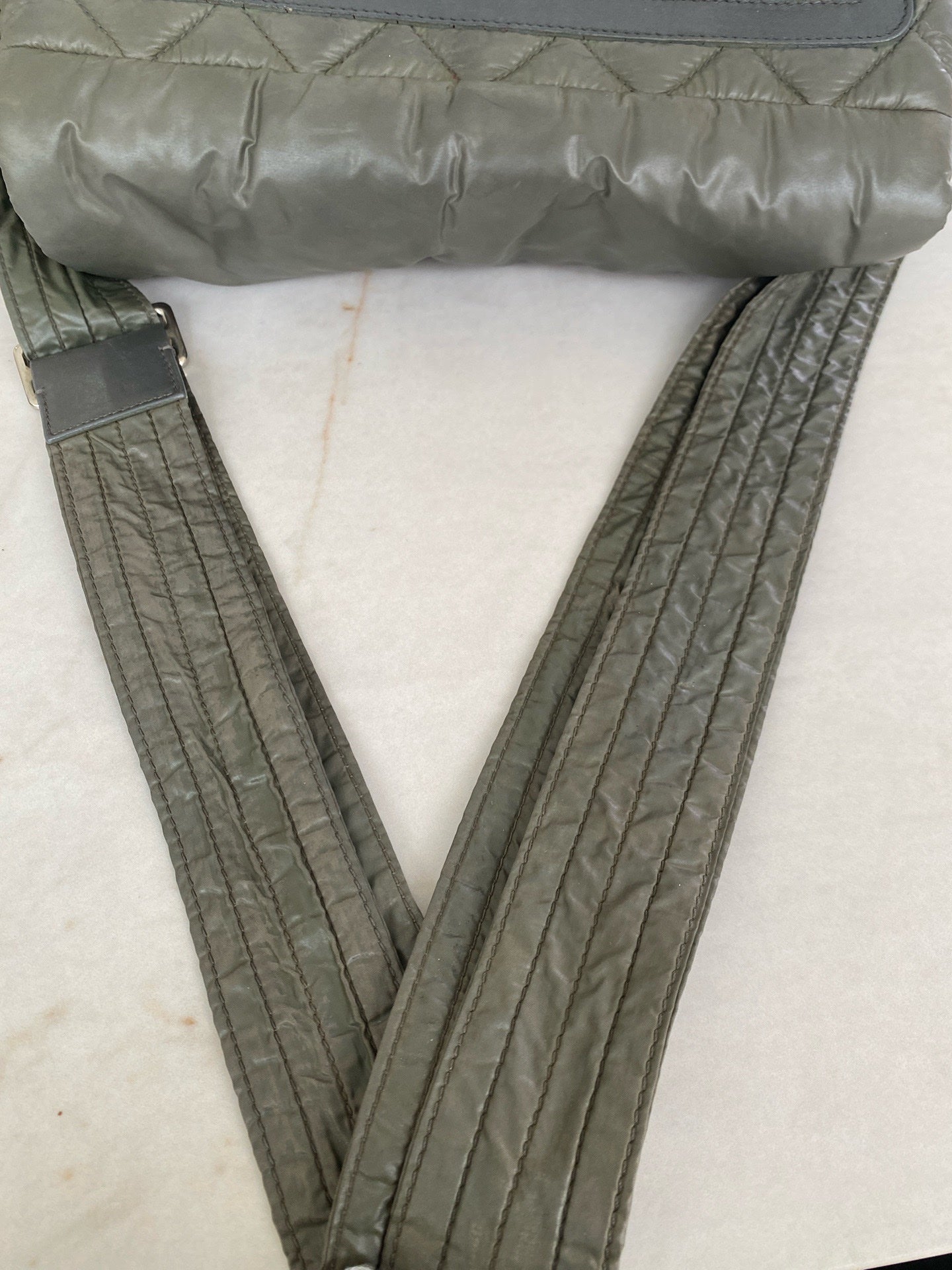 Chanel Green Messenger Bag