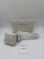 Bottega Veneta White Shoulder Bag