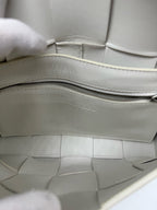 Bottega Veneta White Shoulder Bag