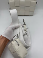 Bottega Veneta White Shoulder Bag