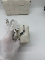 Bottega Veneta White Shoulder Bag