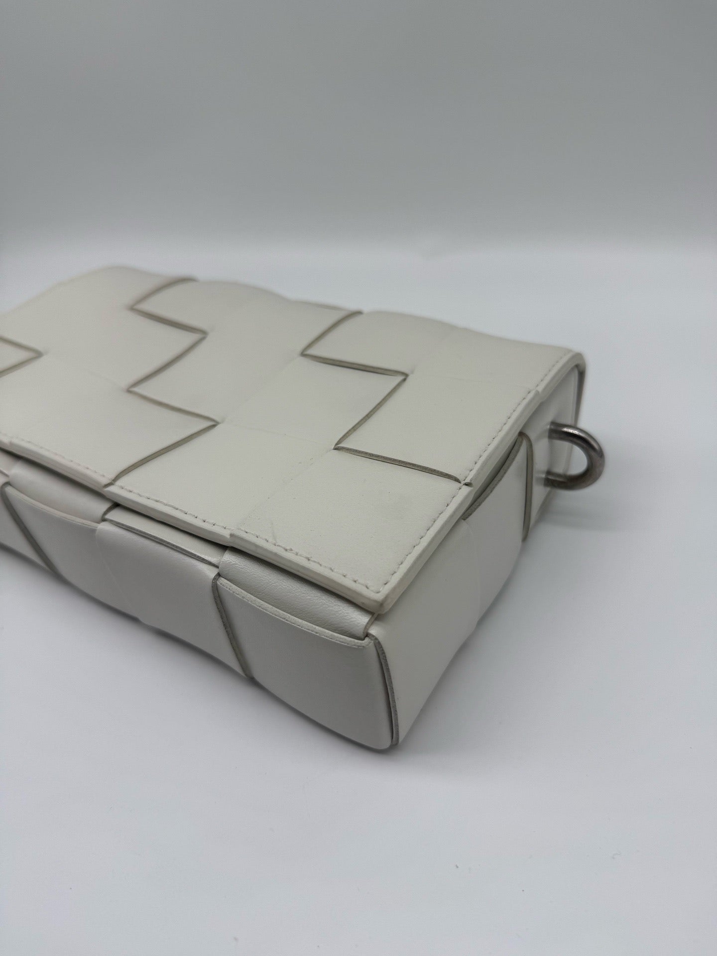 Bottega Veneta White Shoulder Bag