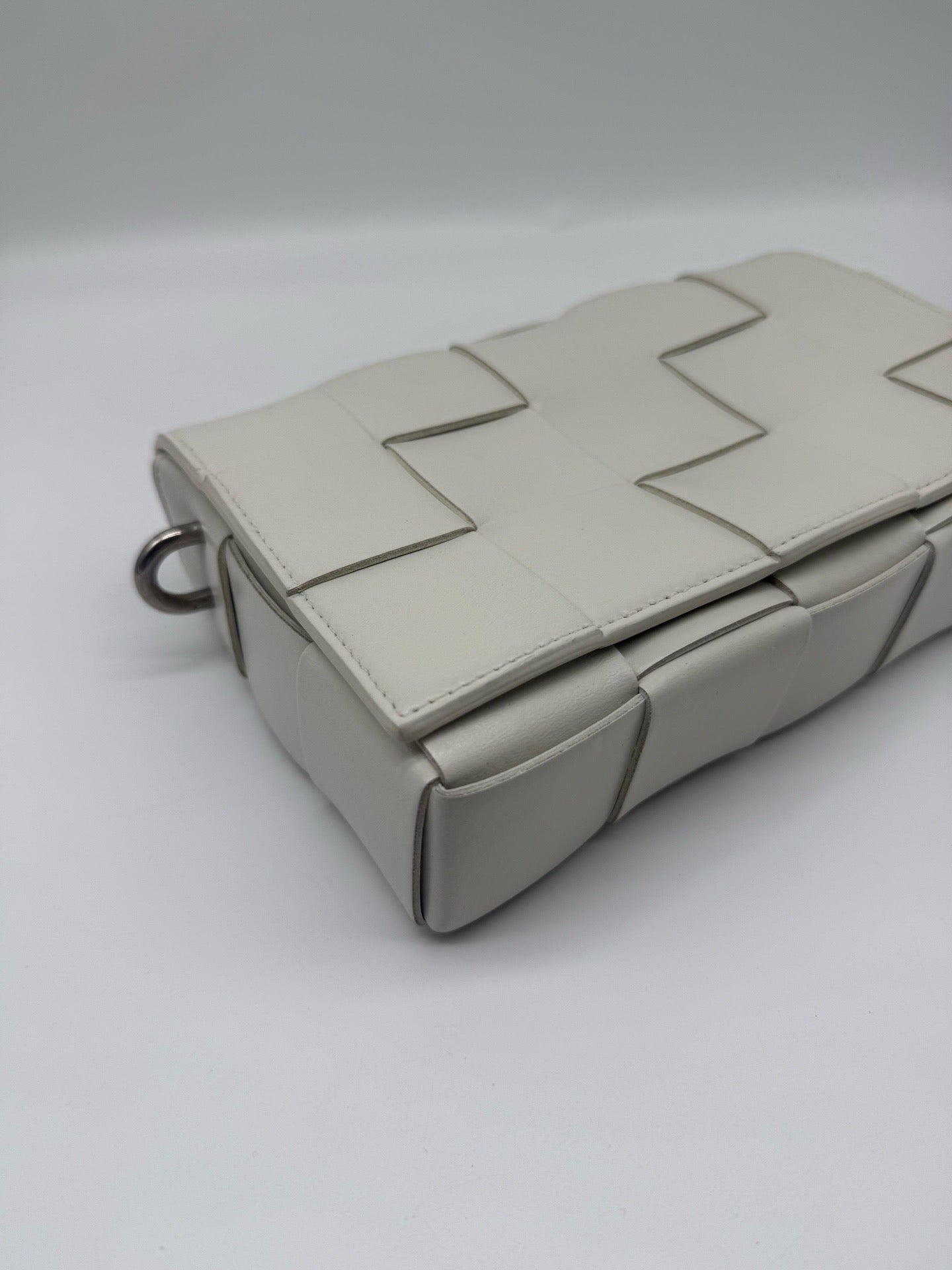 Bottega Veneta White Shoulder Bag