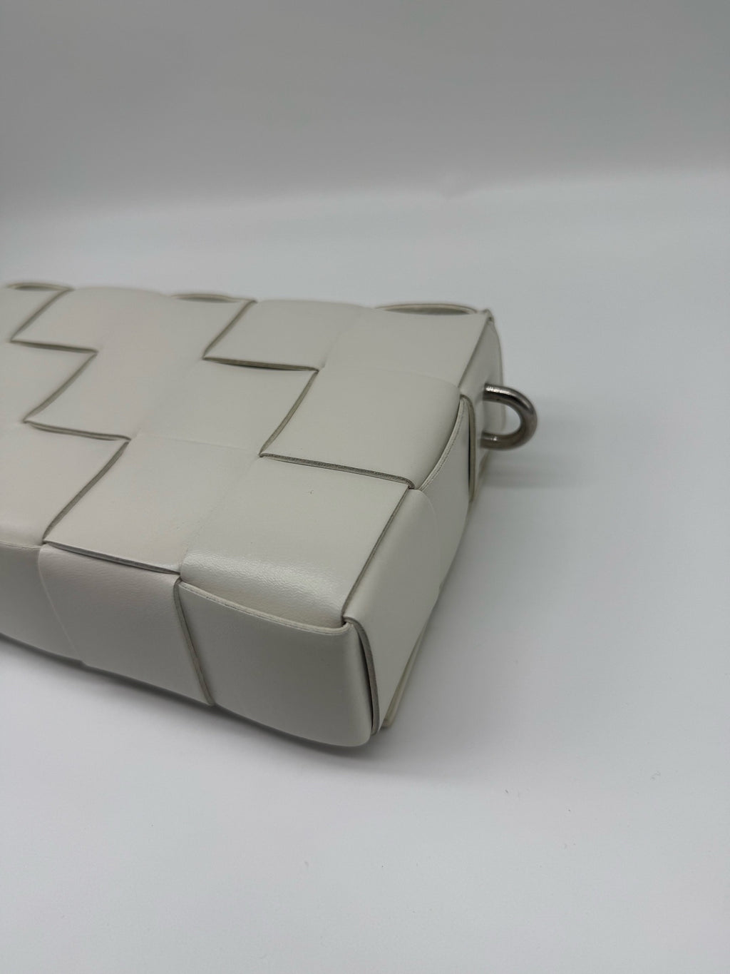 Bottega Veneta White Shoulder Bag