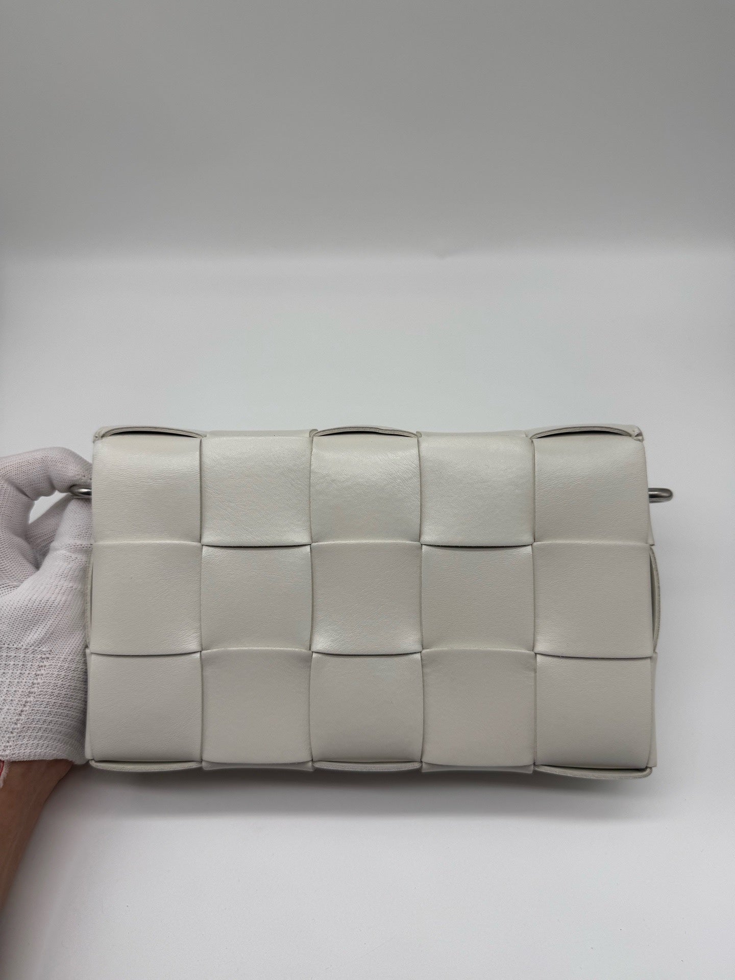 Bottega Veneta White Shoulder Bag