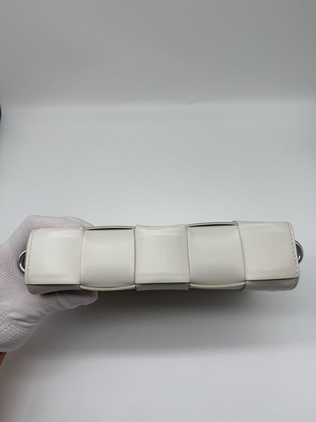 Bottega Veneta White Shoulder Bag