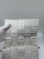 Bottega Veneta White Shoulder Bag