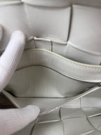 Bottega Veneta White Shoulder Bag