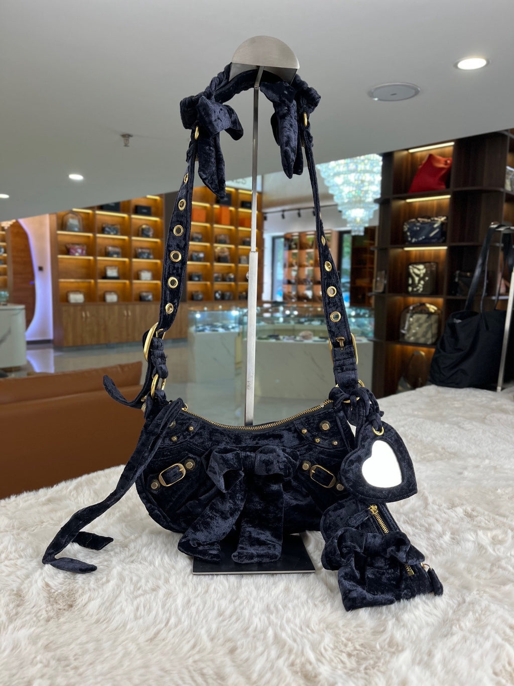 Balenciaga Velvet Crossbody