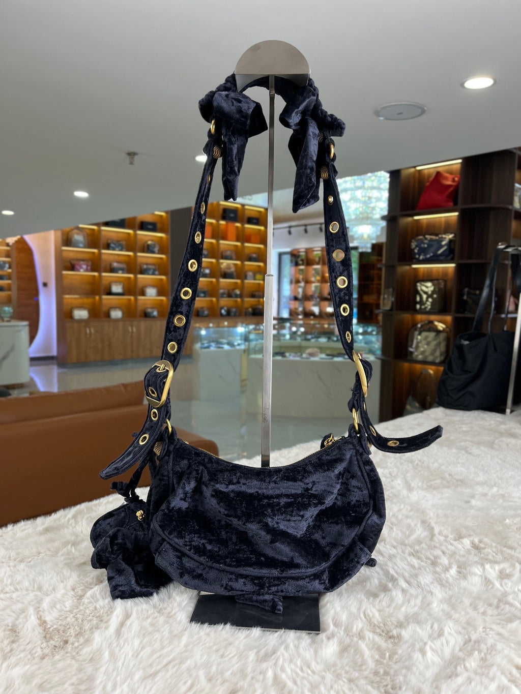 Balenciaga Velvet Crossbody