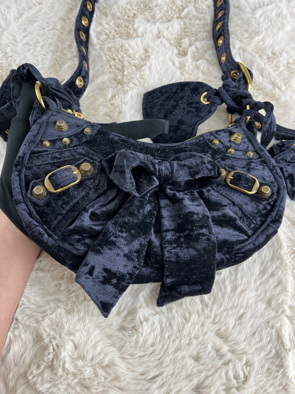 Balenciaga Velvet Crossbody