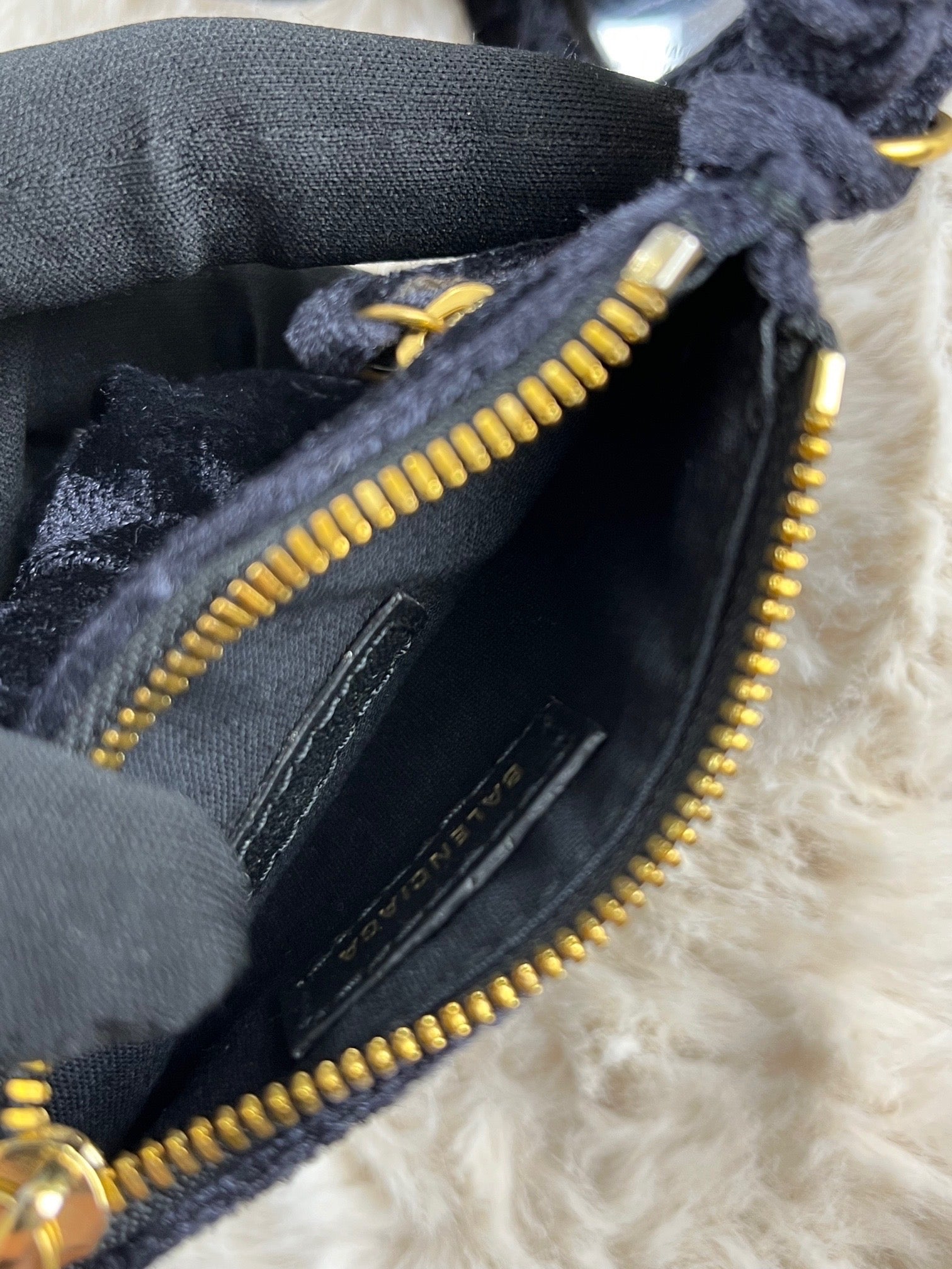 Balenciaga Velvet Crossbody