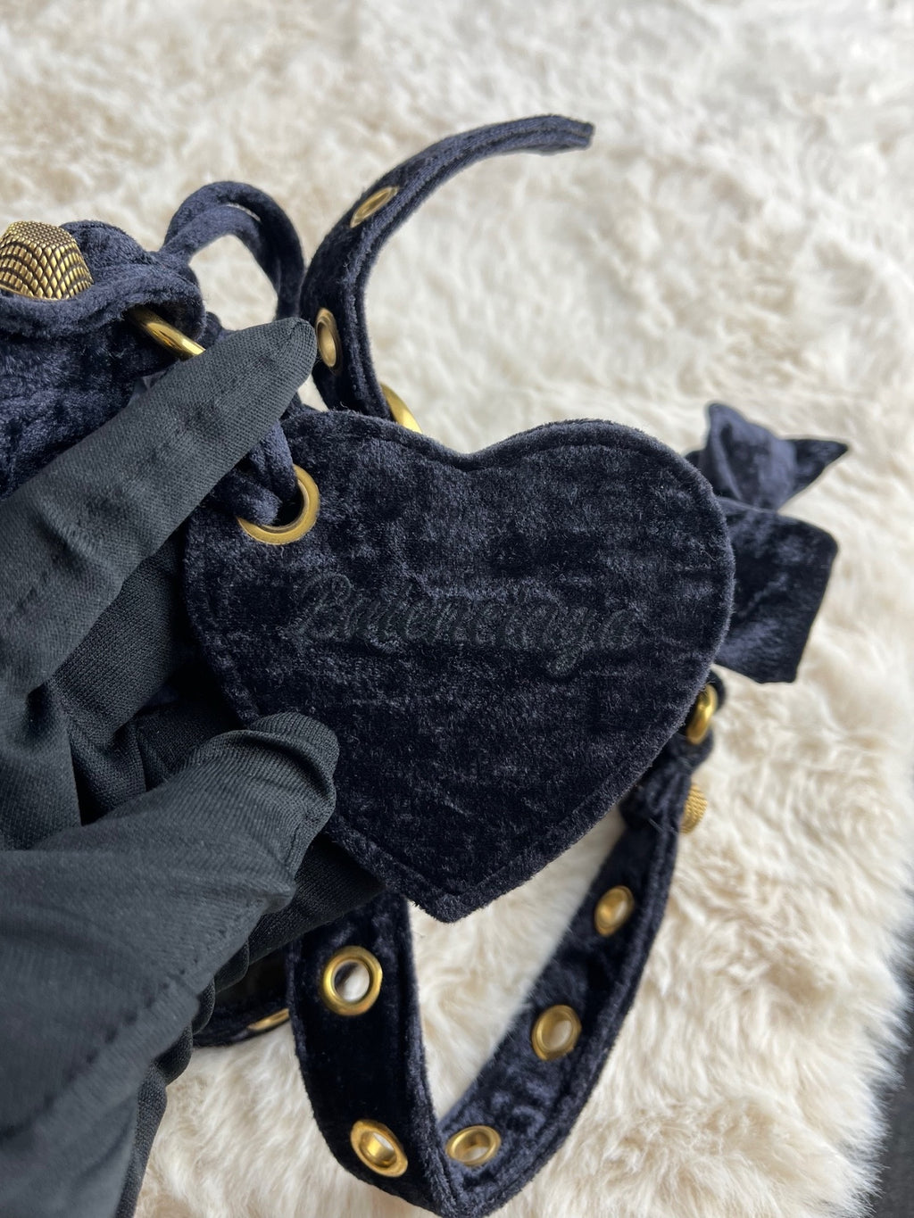 Balenciaga Velvet Crossbody