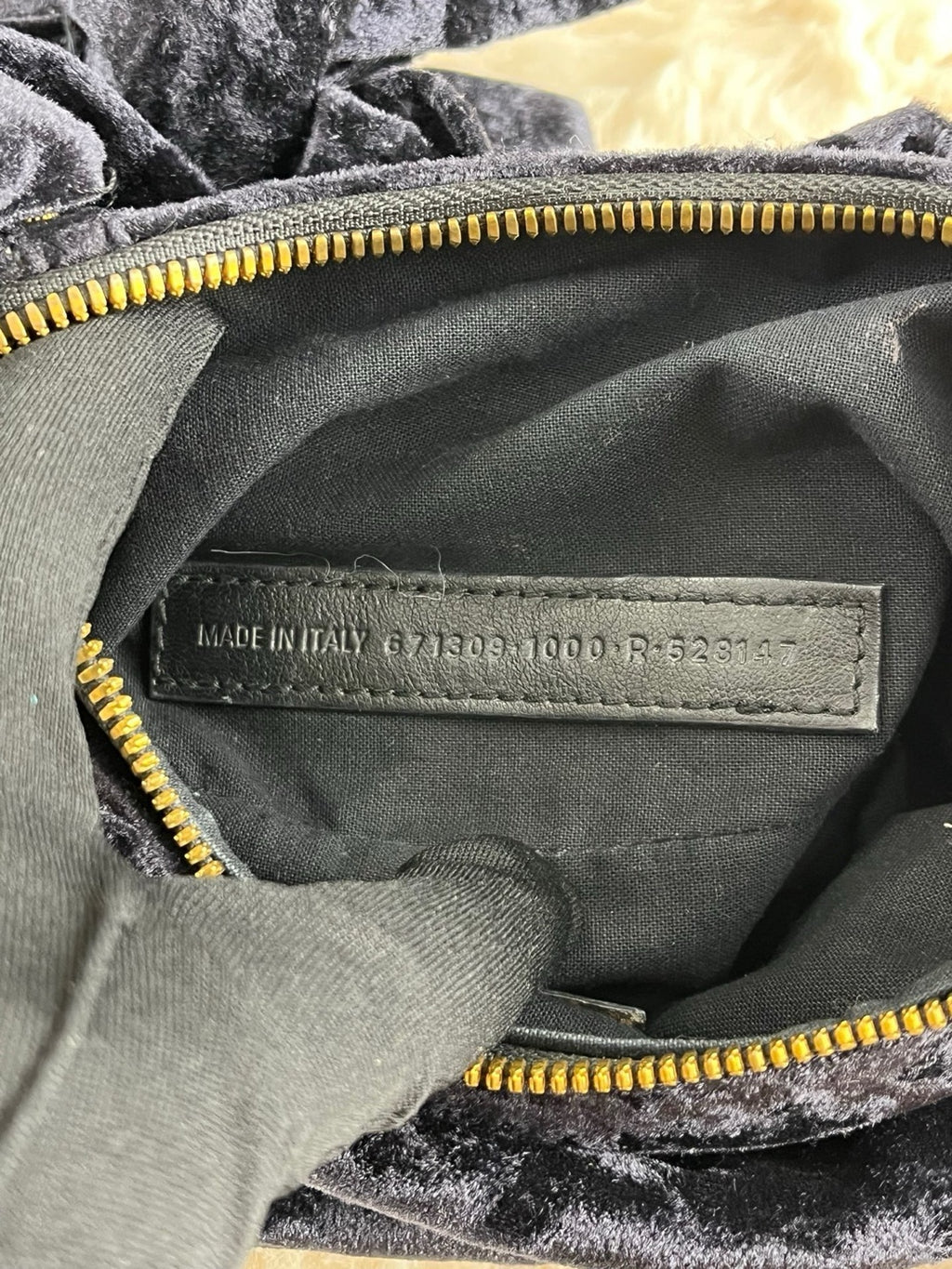 Balenciaga Velvet Crossbody