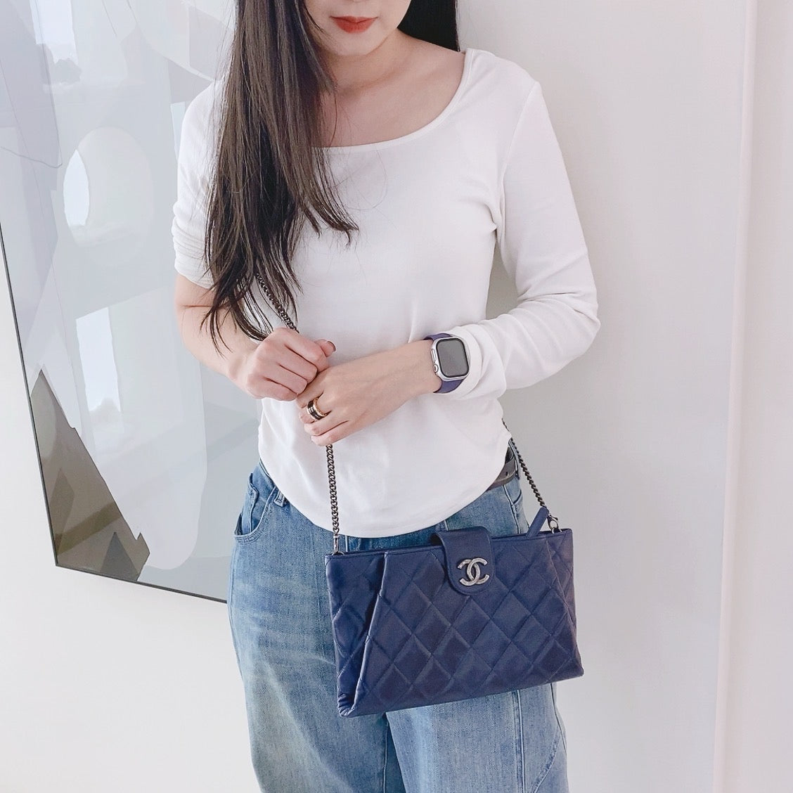 Chanel Navy Crossbody