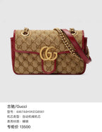 Gucci Canvas Red Crossbody