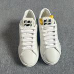 Miu Miu Leather White Skate shoes