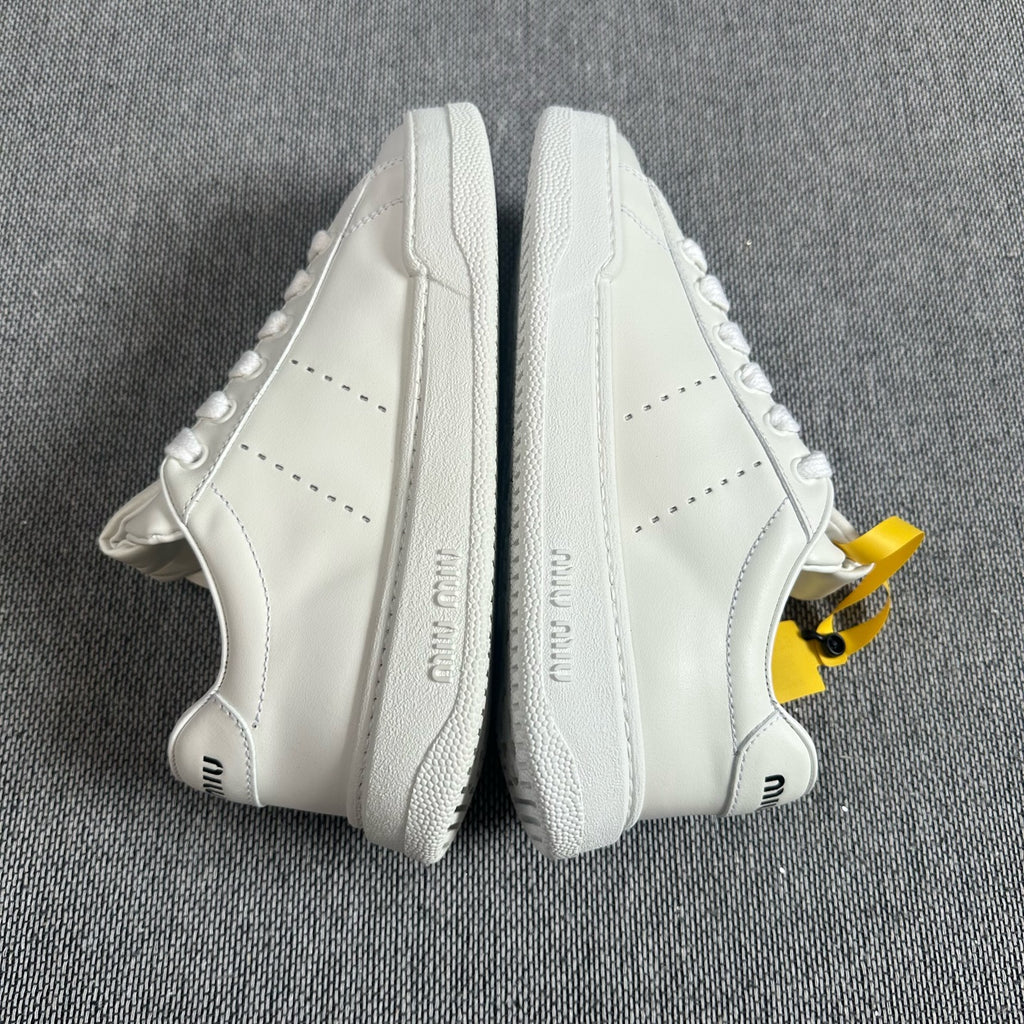 Miu Miu Leather White Skate shoes