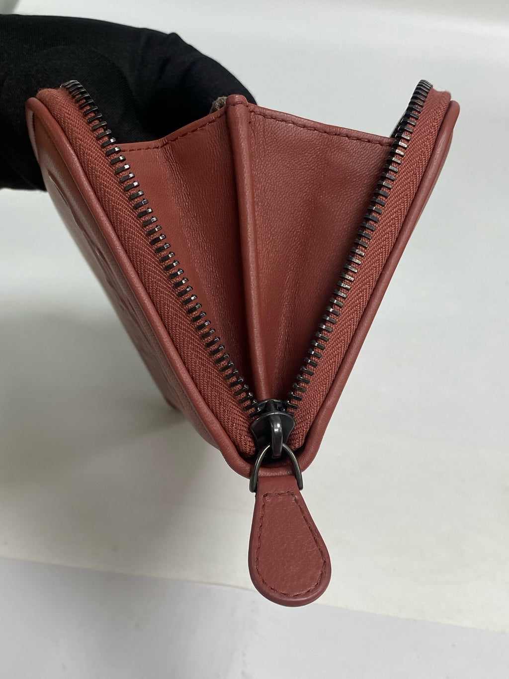 Bottega Veneta Leather Brown Clutch